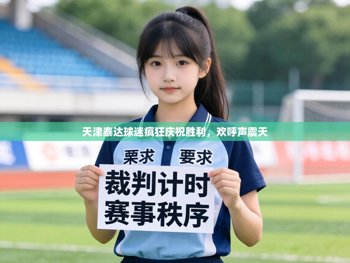 天津泰达球迷疯狂庆祝胜利，欢呼声震天